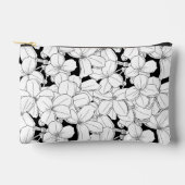 Zwarte en witte bloemen etui (Voorkant)