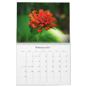 zwarte en witte bloemen kalender (Feb 2027)