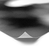 Zwarte en witte bloemen Moderne kunstfoto's Poster (Hoek)