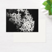 Zwarte en witte bloemen visitekaartje (Bureau)