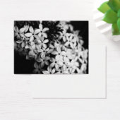 Zwarte en witte bloemen visitekaartje (Bureau)