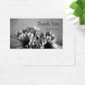 Zwarte en witte bloemen Weddenschap Hartelijk dank Visitekaartjes (Bureau)