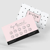 Zwarte en witte Blush roze logo Visitekaartje