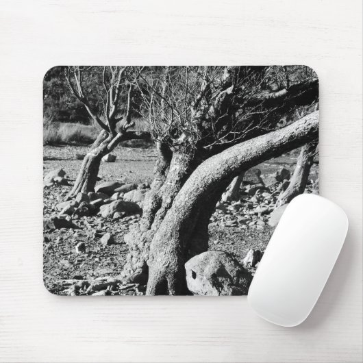 ZWARTE EN WITTE BOMEN MUISMAT (Met muis)