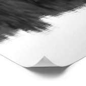 Zwarte en witte bomen Reflectie in het water 16x20 Poster (Hoek)