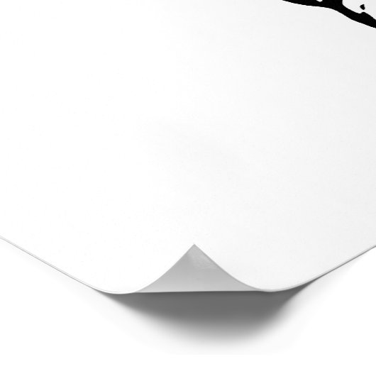 zwarte en witte boog Anchor en Rope Poster (Hoek)