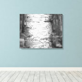 Zwarte en witte boomstam 16x20 canvas afdruk (Insitu (Houten vloer))