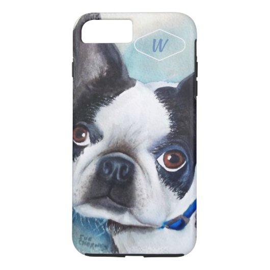 ZWARTE EN WITTE BOSTON TERRIER Case-Mate iPhone CASE (Achterkant)