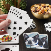 ZWARTE EN WITTE BOSTON TERRIER SPEELKAARTEN (Insitu)