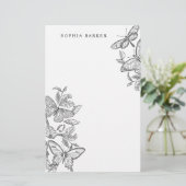 Zwarte en witte botervaten Stationery (Staand voorkant)