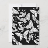 Zwarte en witte botervaten Stationery Notitiekaartje (Achterkant)