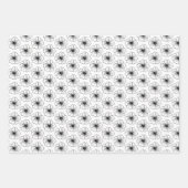 Zwarte en witte bridal/bruiloft Shower Inpakpapier Vel (Voorkant 2)