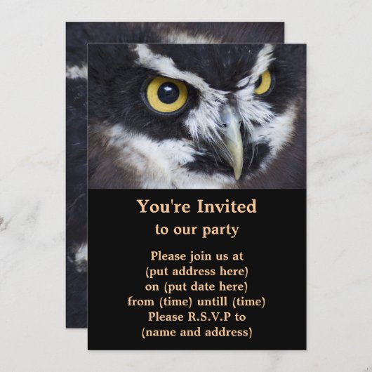 Zwarte en witte brij kaart (Voorkant / Achterkant)