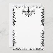 Zwarte en witte bruiloft kaart (Voorkant)