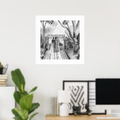 Zwarte en witte bruiloft poster (Thuiskantoor)