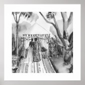 Zwarte en witte bruiloft poster (Voorkant)