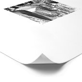 Zwarte en witte bruiloft poster (Hoek)