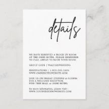 Zwarte en witte bruiloft - Versluitingskaart