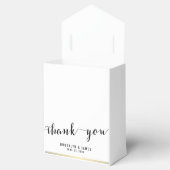 Zwarte en witte bruiloft voor voetballen Dank je G Bedankdoosjes (Geopend)