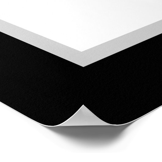 Zwarte en witte bruiloft - Zitkaart voor 240 Poster (Hoek)