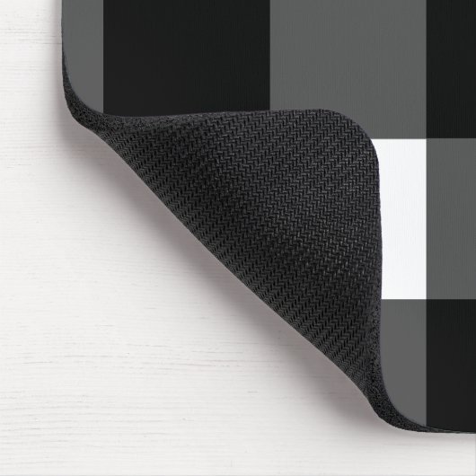 Zwarte en Witte Buffalo Check Muismat (Hoek)