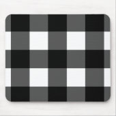 Zwarte en Witte Buffalo Check Muismat (Voorkant)