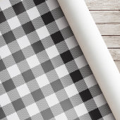 Zwarte en Witte Buffalo kerstmis Cadeaupapier