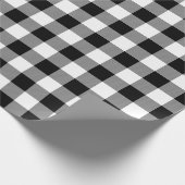 Zwarte en witte buffelfeestdag cadeaupapier (Hoek)