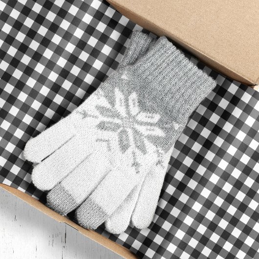 Zwarte en witte buffelkerst tissuepapier