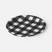 Zwarte en witte buffelkoker, geplakt papieren bordje (Gekanteld)