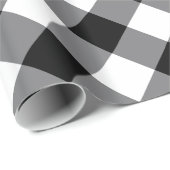 Zwarte en witte buffelplaat cadeaupapier (Rol Hoek)