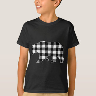 Zwarte en witte buffels Beer kerstpajam T-shirt
