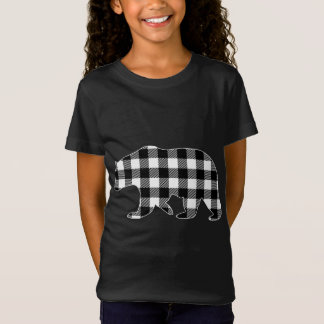 Zwarte en witte buffels Beer kerstpajam T-shirt