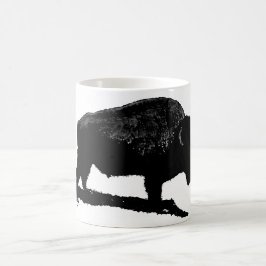 Zwarte en witte buffels koffiemok (Center)