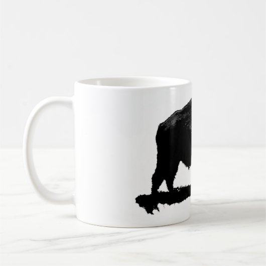 Zwarte en witte buffels koffiemok (Links)