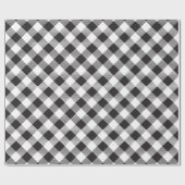 Zwarte en witte buffels met kerstfeestdag cadeaupapier (Vlak)