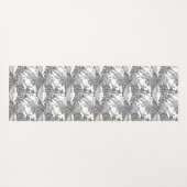 Zwarte en witte bultrug yogamat (Achterkant (horizontaal))