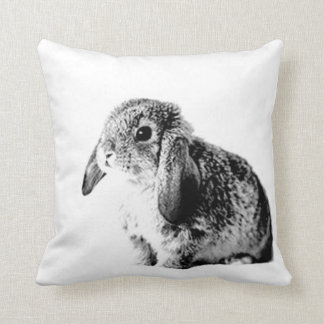 Zwarte en witte Bunny Kussen