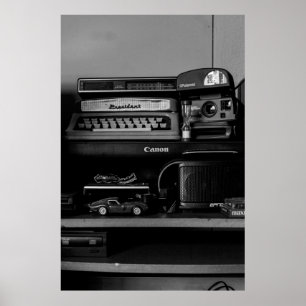 ZWARTE EN WITTE CAMERA POSTER
