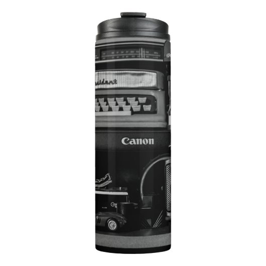 ZWARTE EN WITTE CAMERA THERMOSBEKER (Voorkant)