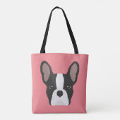 Zwarte en witte Canvas tas (Achterkant)