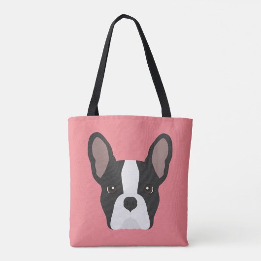 Zwarte en witte Canvas tas (Achterkant)