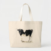 zwarte en witte canvas tas (Voorkant)
