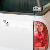 Zwarte en witte Cartoon. Bumpersticker (Op Truck)