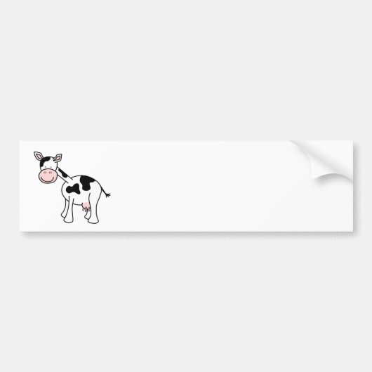 Zwarte en witte Cartoon. Bumpersticker (Voorkant)