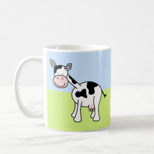 Zwarte en witte Cartoon. Koffiemok