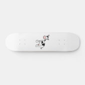 Zwarte en witte Cartoon. Persoonlijk Skateboard (Horizontaal)