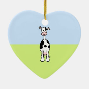 Zwarte en witte Cartoon. Voorkant. Keramisch Ornament