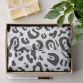 Zwarte en witte Cheetah Leopard Animal Print Party Tissuepapier (Geschenk)