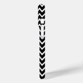 Zwarte en witte Chevron Case-Mate iPhone Case (Achterkant / Links)